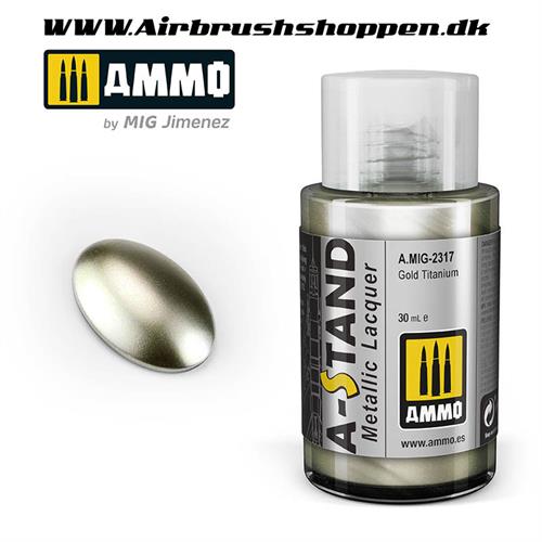A.MIG 2317 Gold Titanium   A-Stand Lacquer paint 30 ml